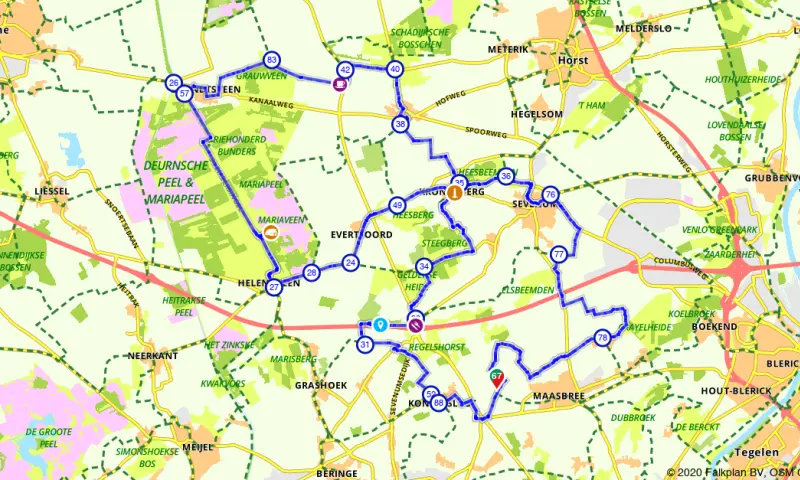Route in Limburg