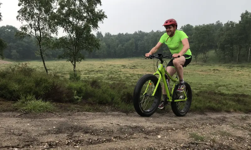 Bezoeker tijdens activiteit