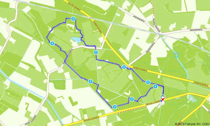 Route in Gelderland