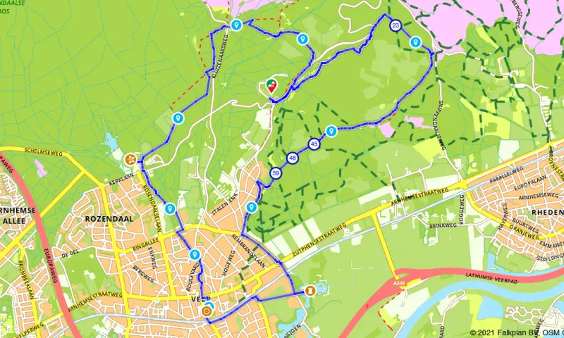 Route in Gelderland