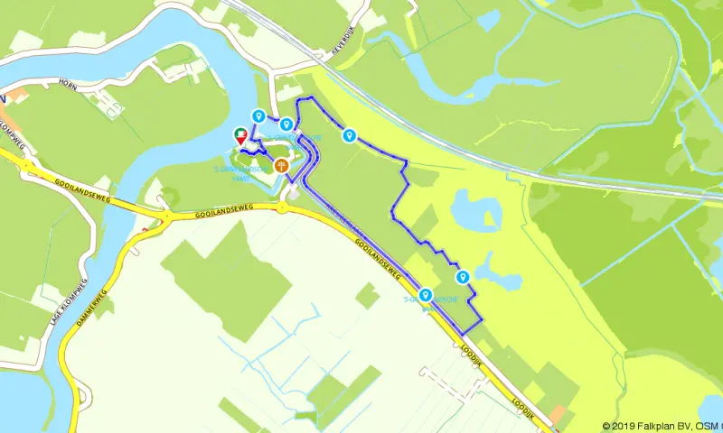 Route in Noord-Holland