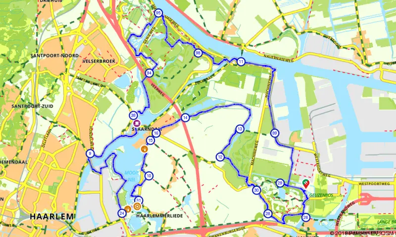 Fietsen door Spaarnwoude