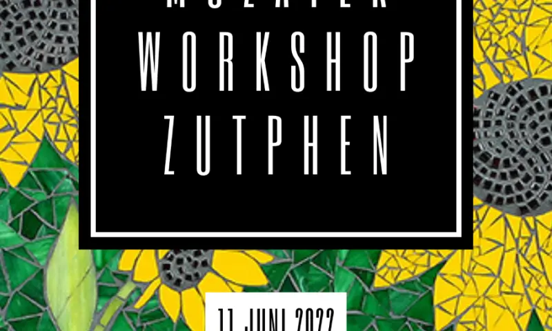 MOZAIEK ZONNEBLOEMEN GLAS