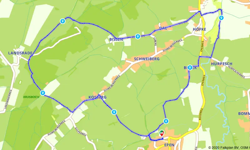 Route in Limburg