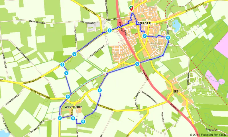 Route in Drenthe