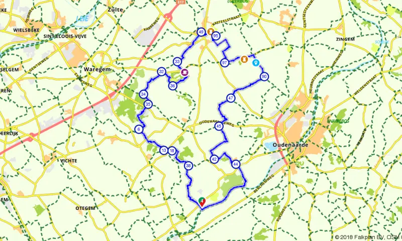Route in het buitenland