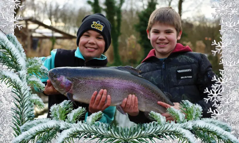 Winter vissen bij Toms Creek