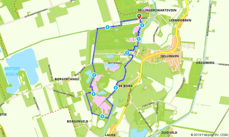Route Groningen