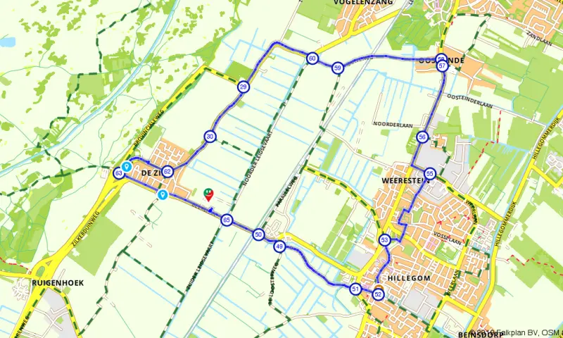 Route Zuid-Holland