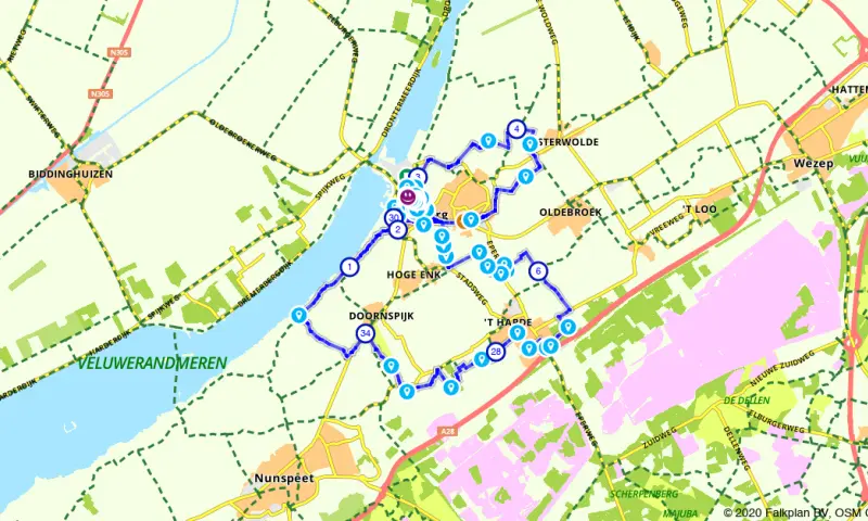 Route in Gelderland