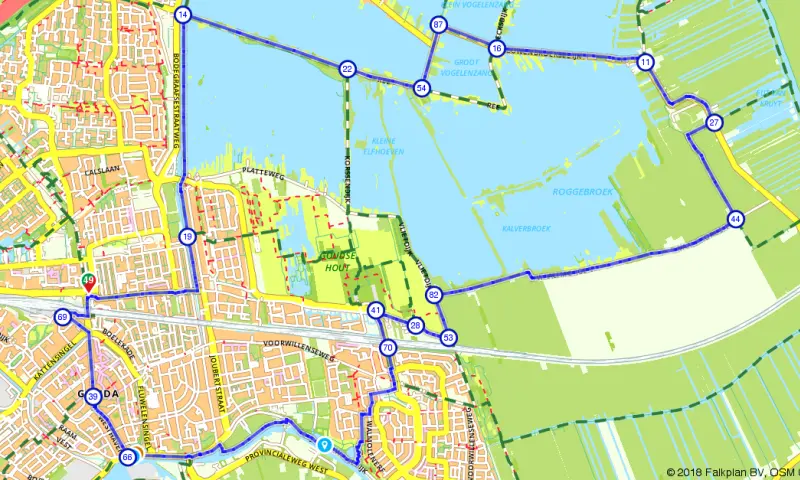 Route Zuid-Holland