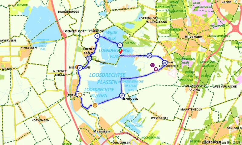 Route in Noord-Holland