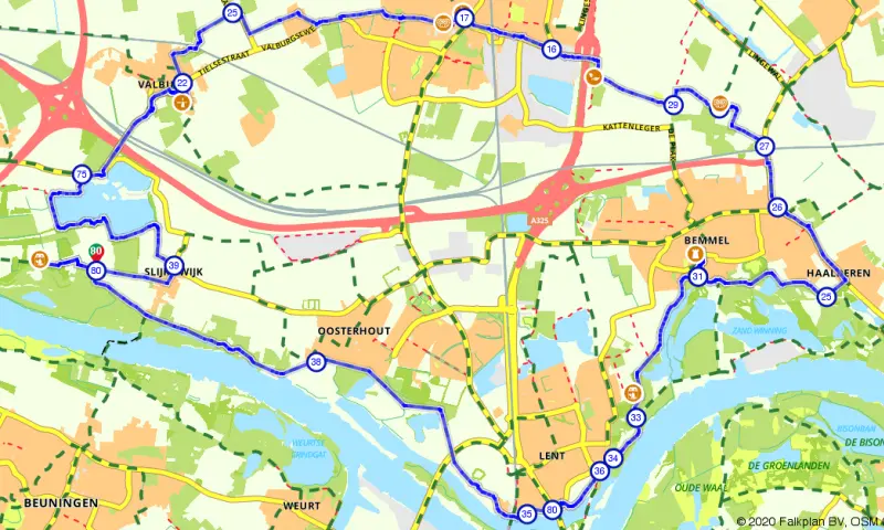 Route Valburg