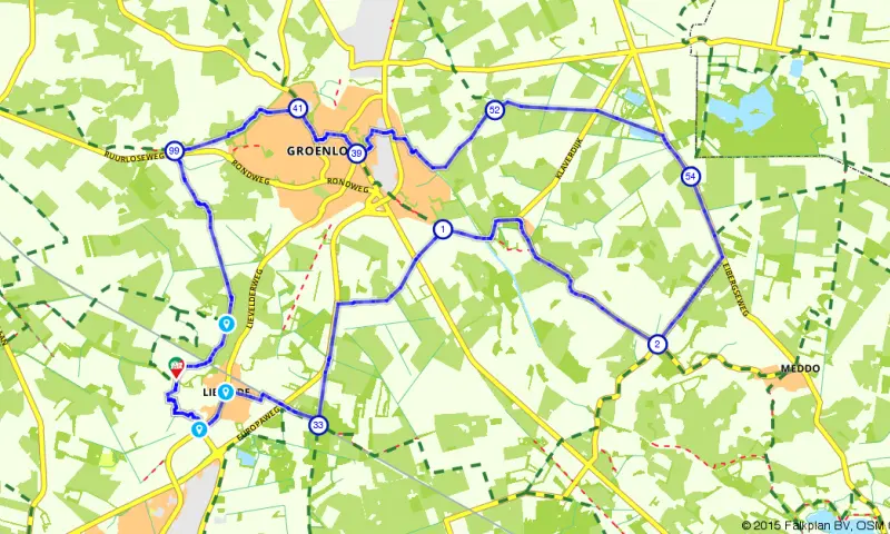 Route in Gelderland