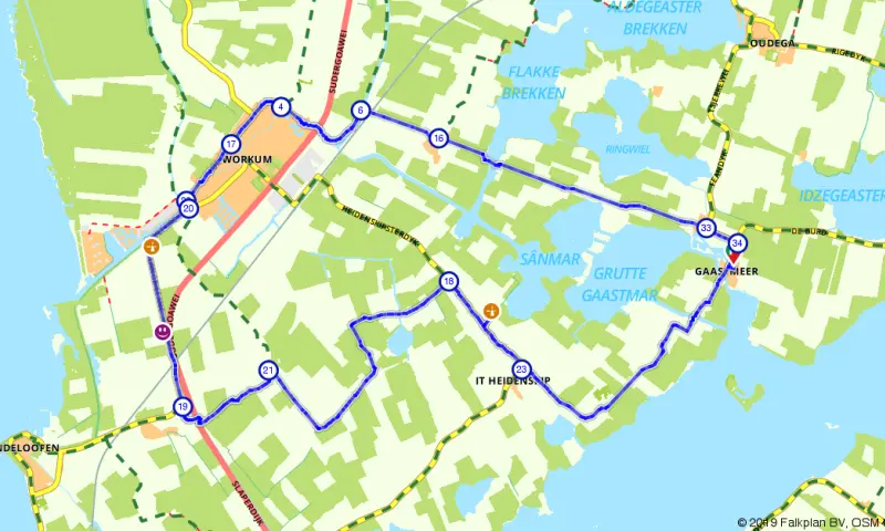 Route in Friesland