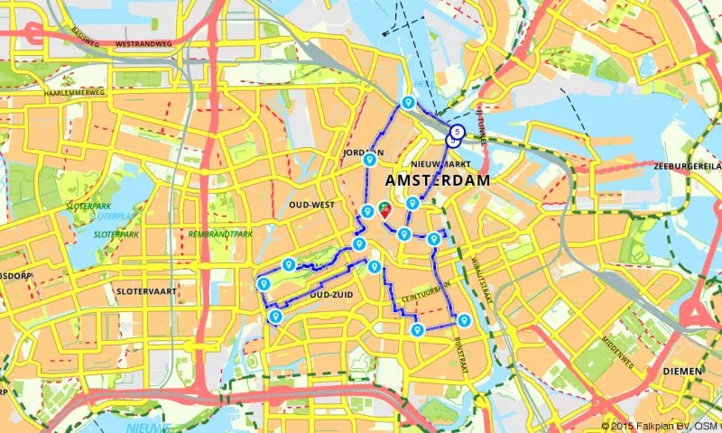 Route in Noord-Holland