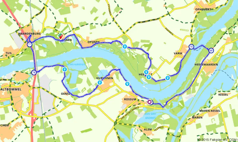 Route in Gelderland