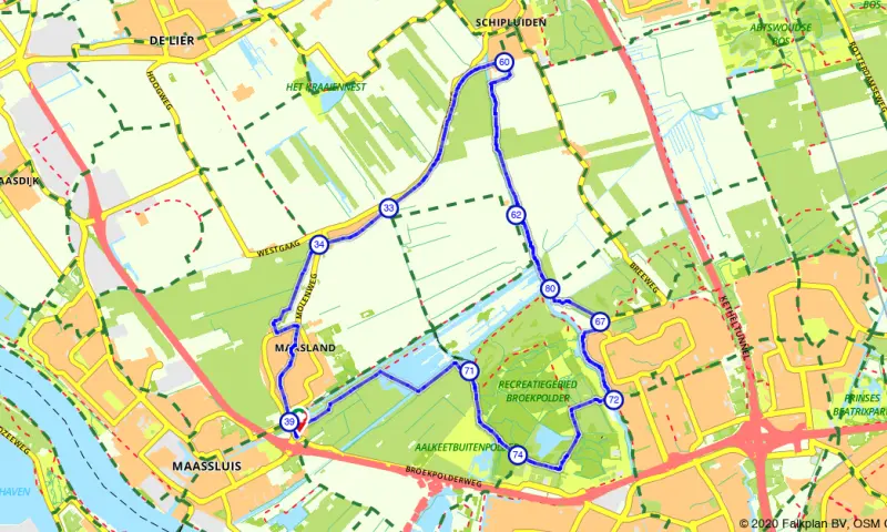 Route Zuid-Holland