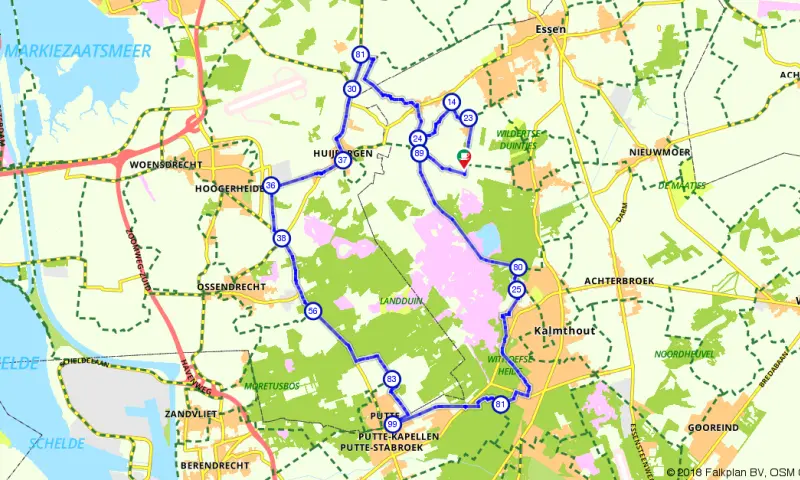 Route in het buitenland