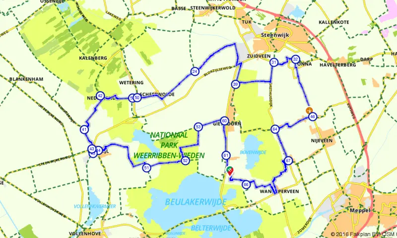 Route in Overijssel