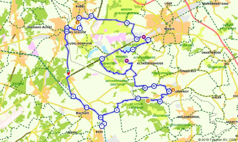 Route in Limburg