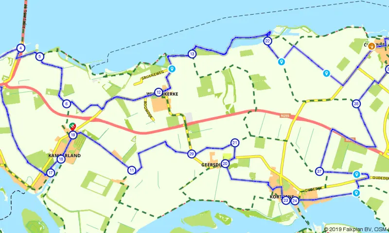 Route in Zeeland