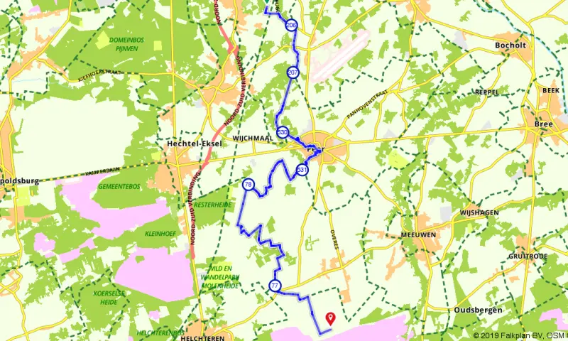 Route in Limburg