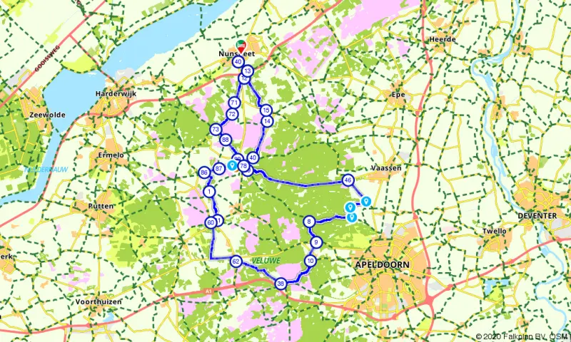 Route in Gelderland