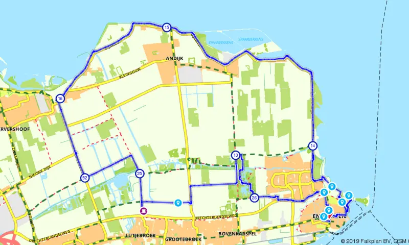 Wervershoof en Oosterdijk route