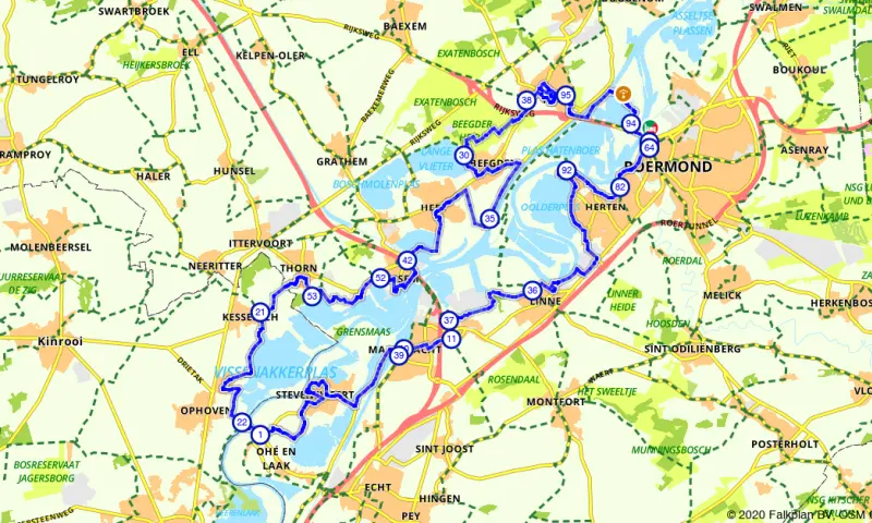 Route in Limburg