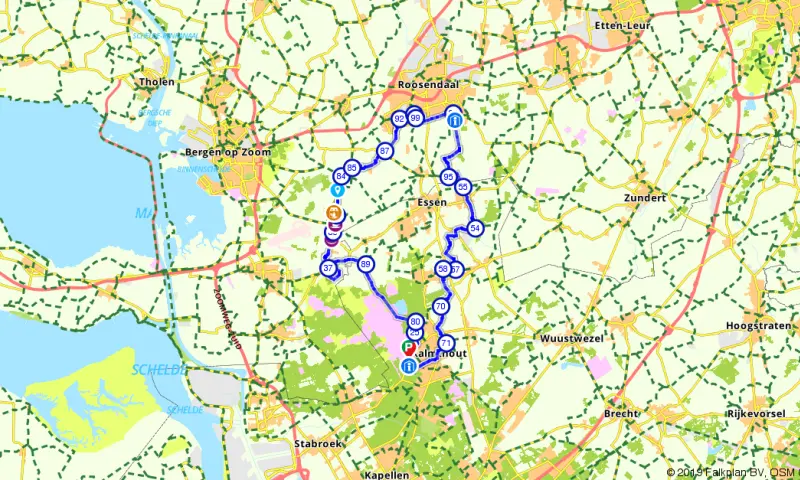 Route in het buitenland