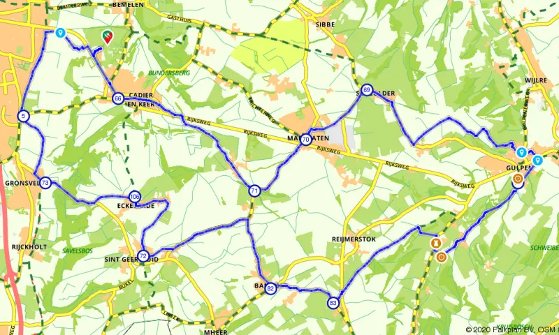 Route in Limburg