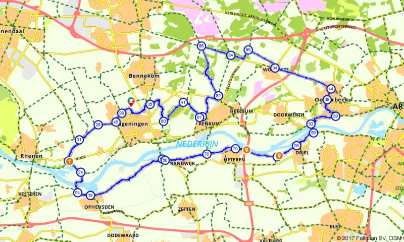 Route in Gelderland