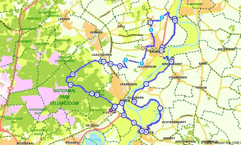 Route in Gelderland