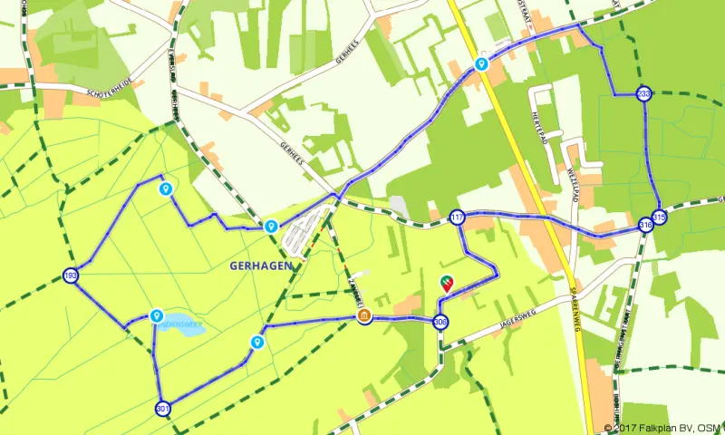 Route in Limburg