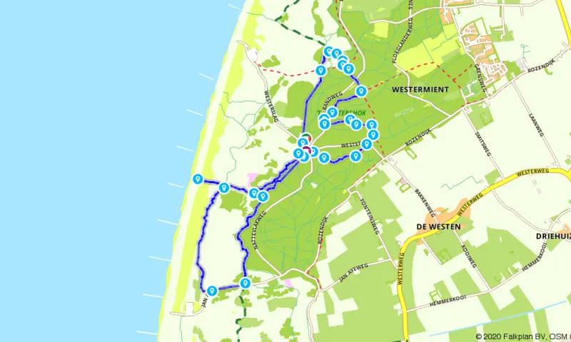 Route in Noor-Holland