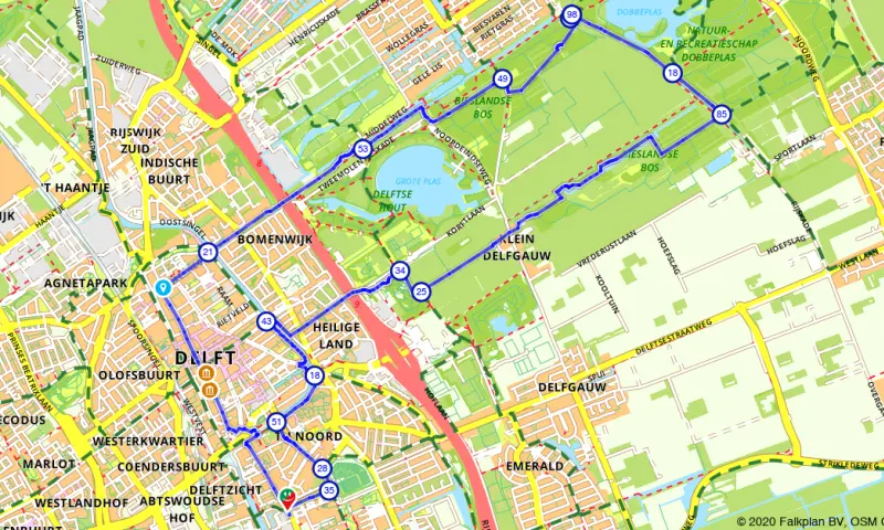 Route Zuid-Holland