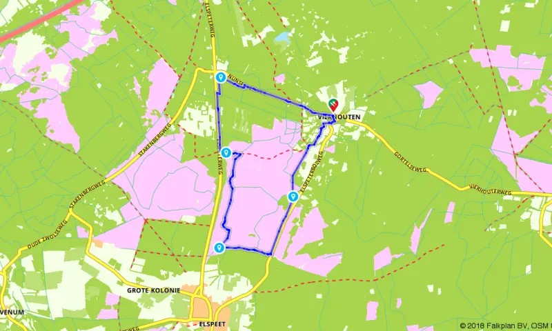Route in Gelderland