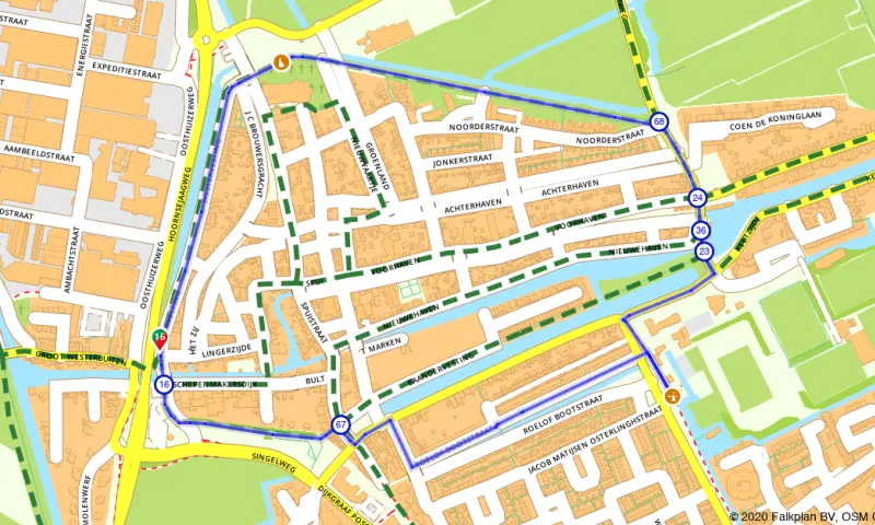 Route in Noord-Holland