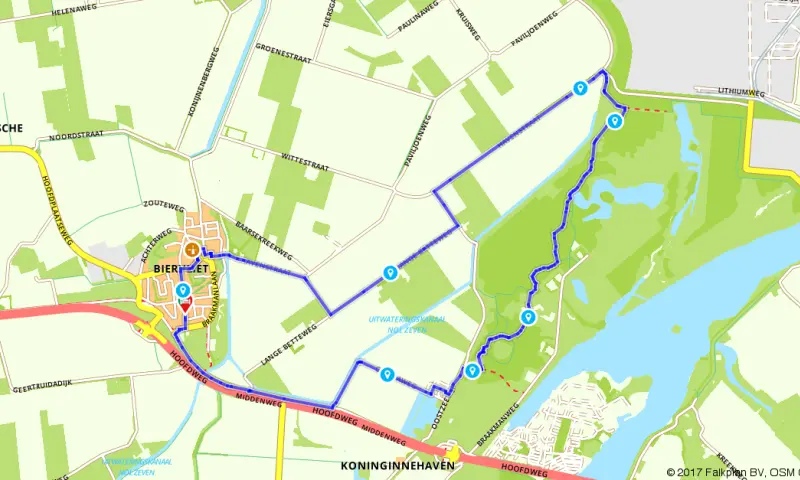 Route in Zeeland