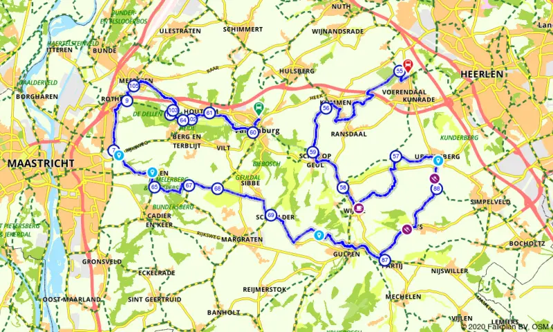 Route in Limburg