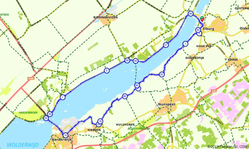 Route in Gelderland
