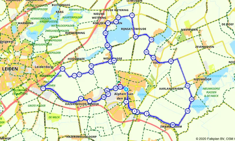 Route Zuid-Holland