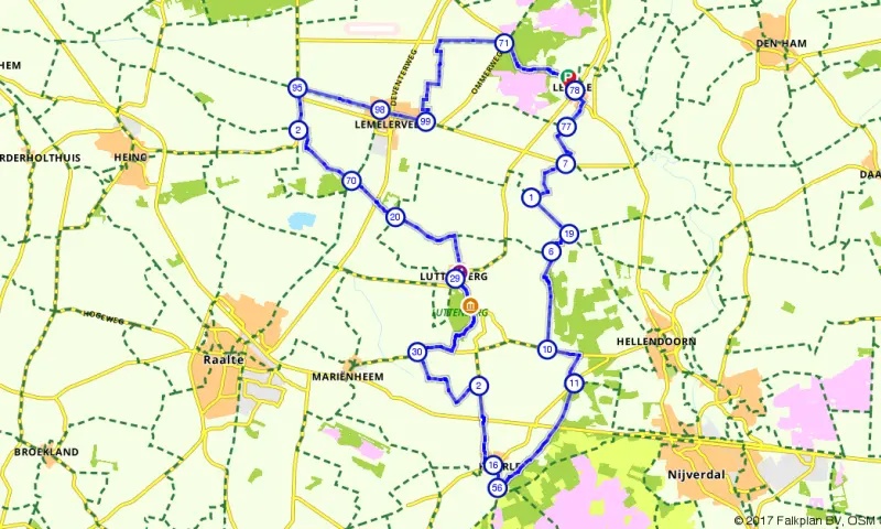 Route in Overijssel