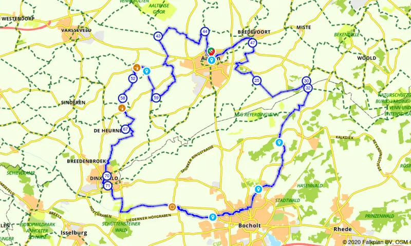 Route in Gelderland
