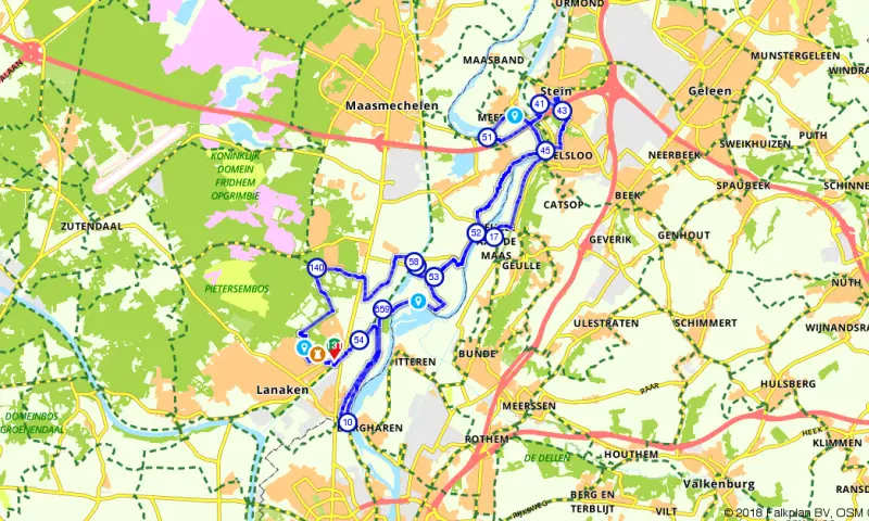 Route in Limburg