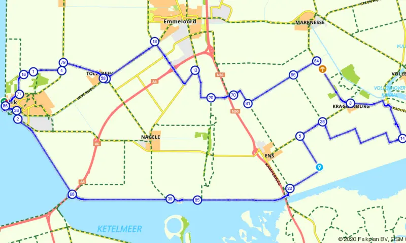 Vanuit Urk fietsen