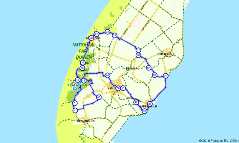 Route in Noord-Holland