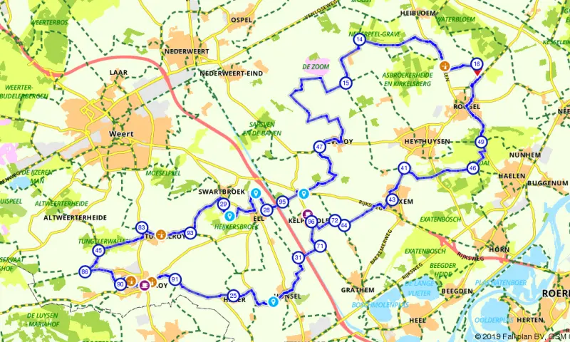 Route in Limburg