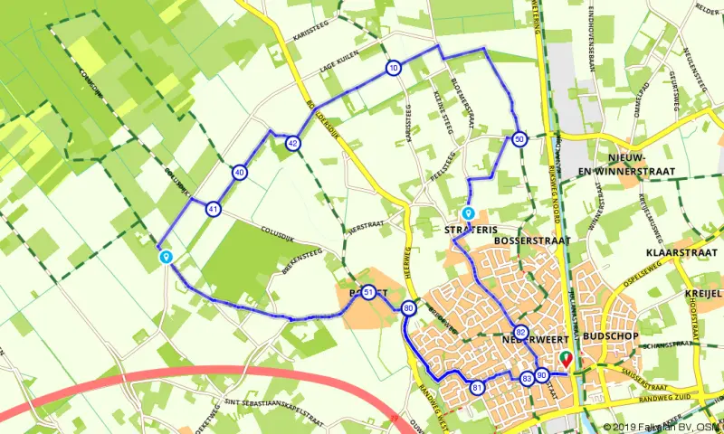 Route in Limburg